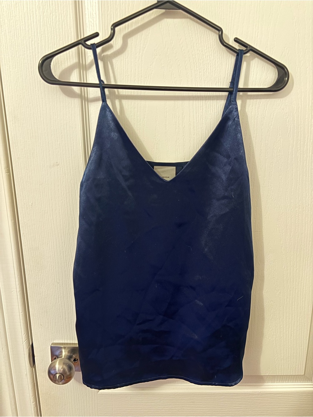Vero Moda Deep Navy Satin V-Neck Cami